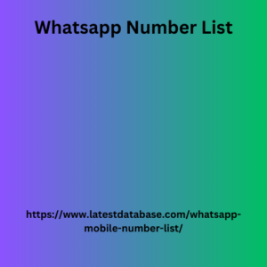 Whatsapp Number List